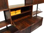 Vintage Poul Cadovius Royal System Wandsysteem Rosewood, Huis en Inrichting, Kasten | Wandmeubels, Ophalen, Met plank(en), Gebruikt
