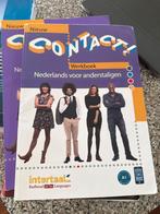 Nieuw Contact! Nederlands voor anderstaligen Werkboek + Teks, Boeken, Ophalen of Verzenden, Alpha, Zo goed als nieuw, Overige niveaus