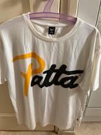 Patta T-shirt Wit met Geel/Zwart Logo Maat L, Verzenden, Zo goed als nieuw, Maat 52/54 (L), Wit