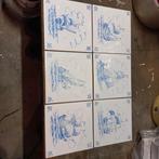 Oude tegeltjes 15x15 cm met scheepjesafbeeldingen, Antiek en Kunst, Ophalen of Verzenden