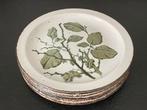 6 Vintage Wedgwood Midwinter Greenleaves Boterham-Bordjes, Ophalen, Zo goed als nieuw, Bord(en), Wedgwood