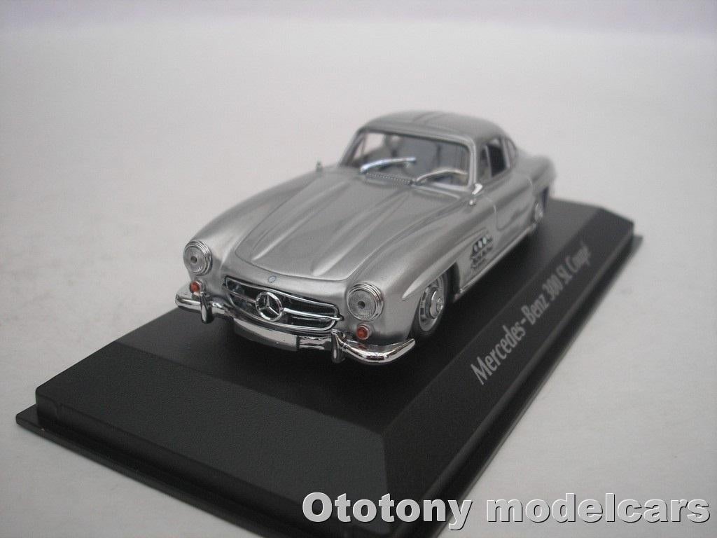 Mercedes 300 SL Coupe Gullwing 1955 Zilver 1/43 Maxichamps, Ophalen of Verzenden, Nieuw, Auto, Overige merken