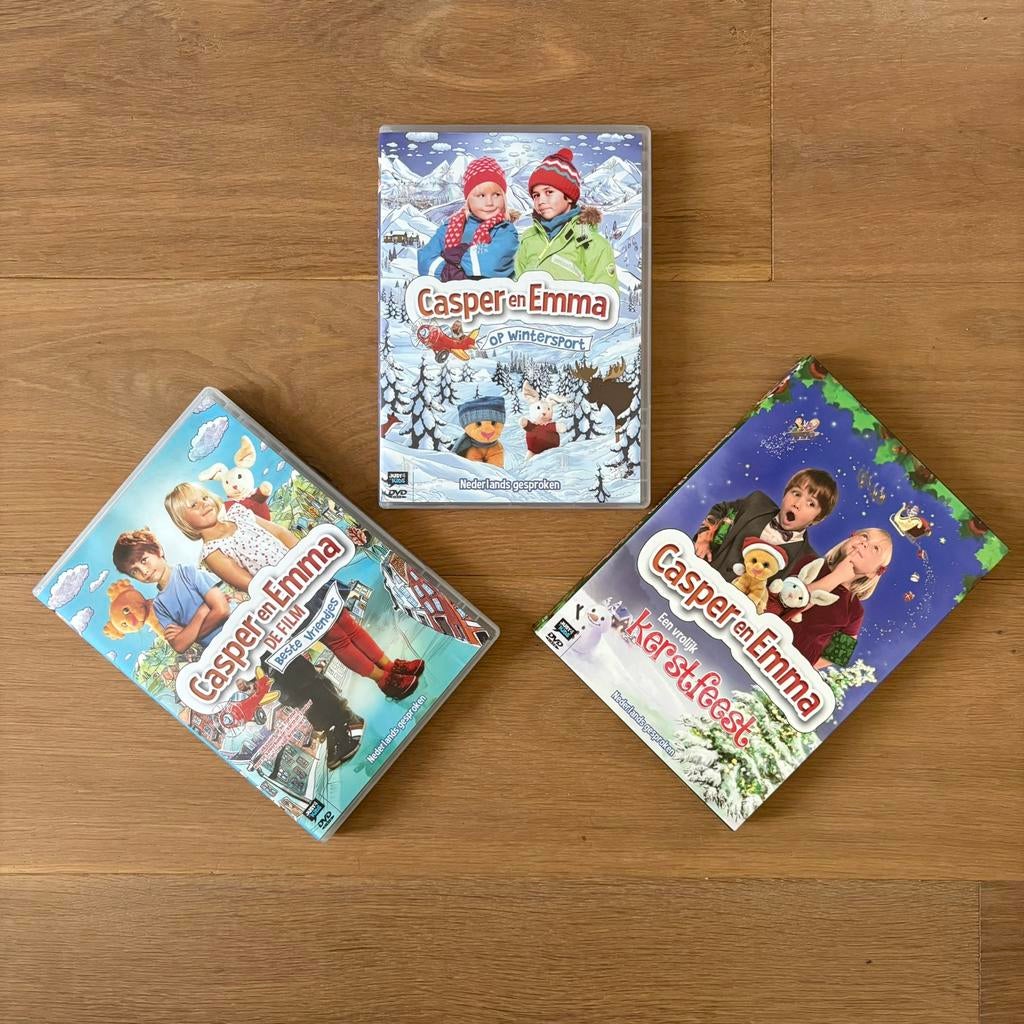 Casper en Emma DVD’s | 3 stuks | Nederlands gesproken, Alle leeftijden, Ophalen of Verzenden, Zo goed als nieuw, Film