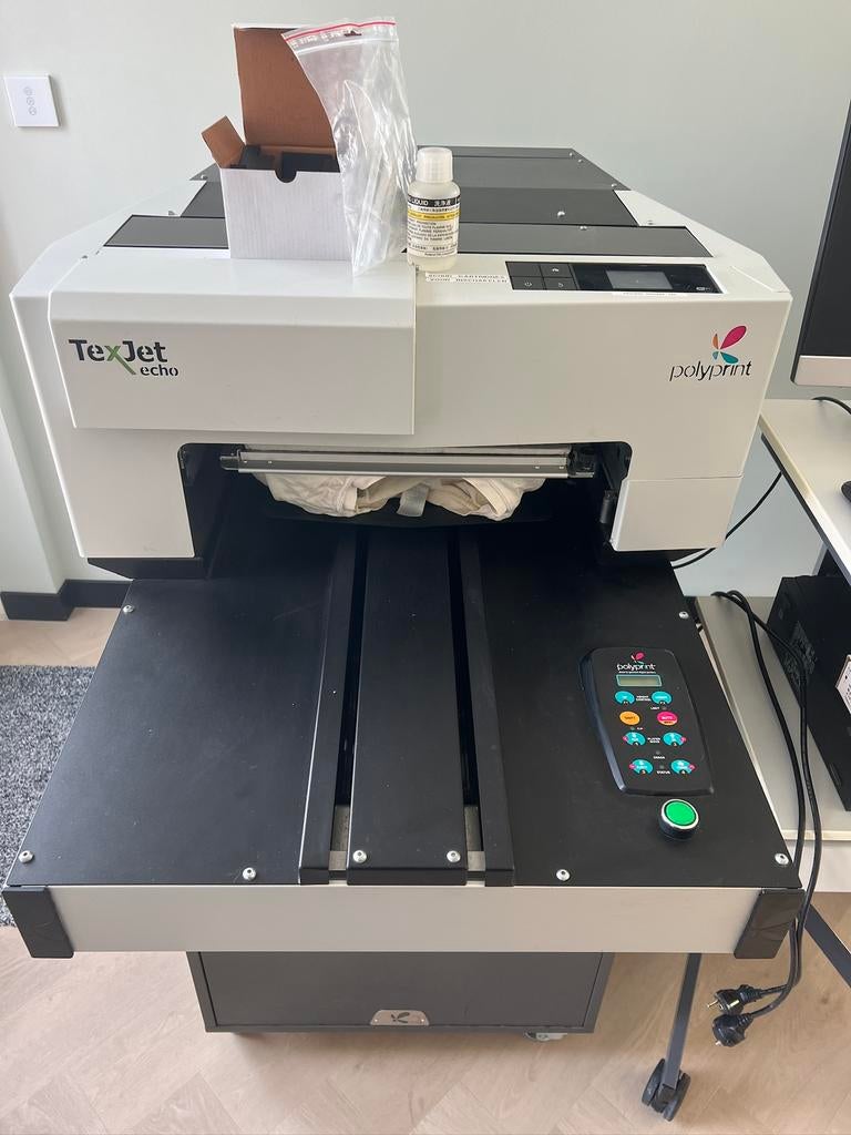 Polyprint Texjet Echo DTG printer, Ophalen, Gebruikt