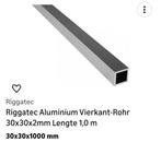 Riggatec Aluminium Vierkant Buis 30x30x2mm, Doe-het-zelf en Verbouw, Metalen, Ophalen of Verzenden, Nieuw, Aluminium