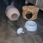 Cavia huisjes drinkfles voerbakje, Ophalen of Verzenden, Gebruikt, Overige typen