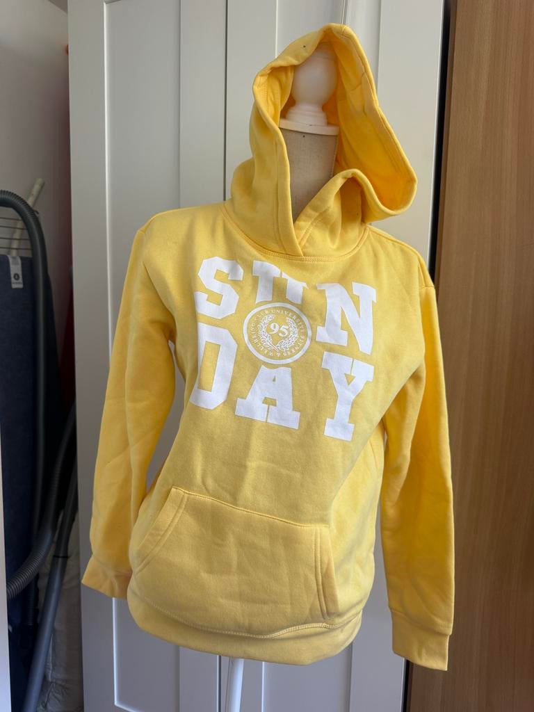 Primark Gele Dames Hoodie trui met Print - Maat XS, Ophalen of Verzenden, Zo goed als nieuw, Maat 34 (XS) of kleiner, Geel