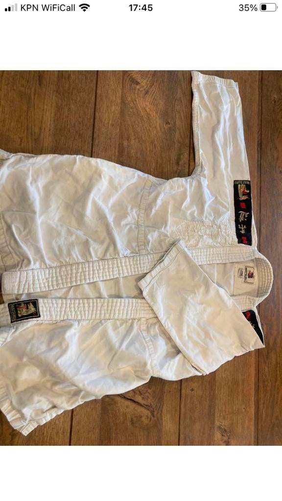 Witte judojas maat 140., Sport en Fitness, Ophalen of Verzenden, Zo goed als nieuw