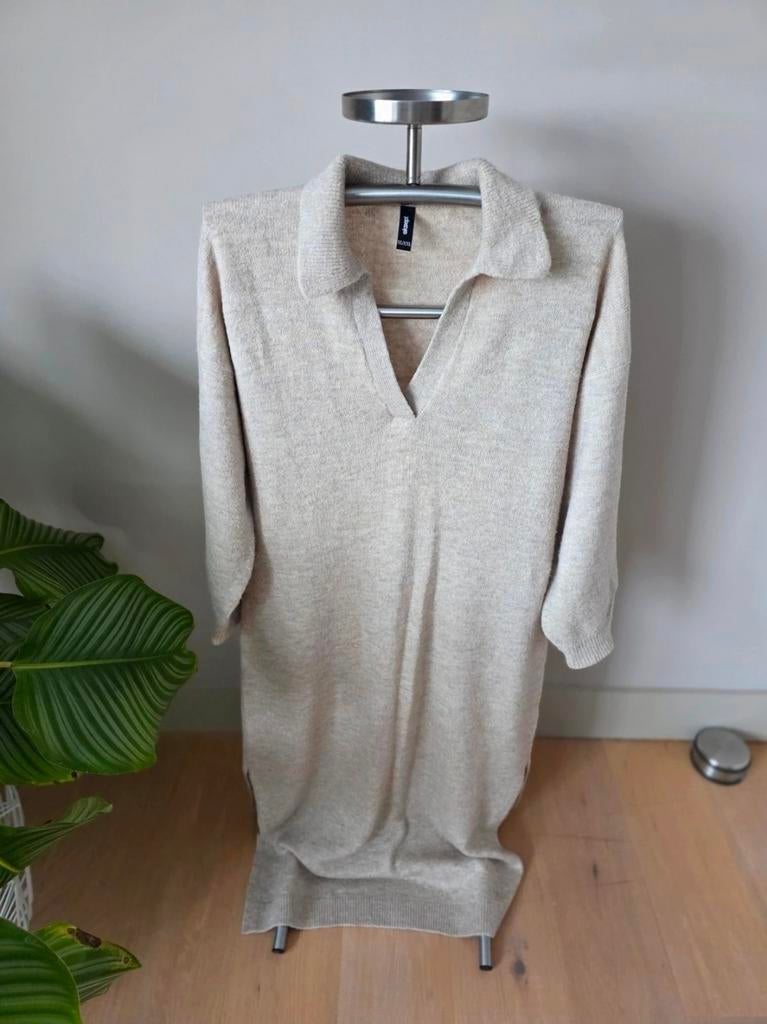 Shoeby lange wollen jurk – XL/XXL – beige, Ophalen of Verzenden, Zo goed als nieuw, Beige