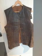 Oud leren bodywarmer, Ophalen of Verzenden, Gedragen, Maat 56/58 (XL), Bruin