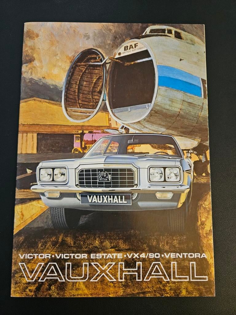 Brochure Vauxhall Victor, VX 4/90, Ventora 1972, Ophalen of Verzenden, Zo goed als nieuw, Overige merken