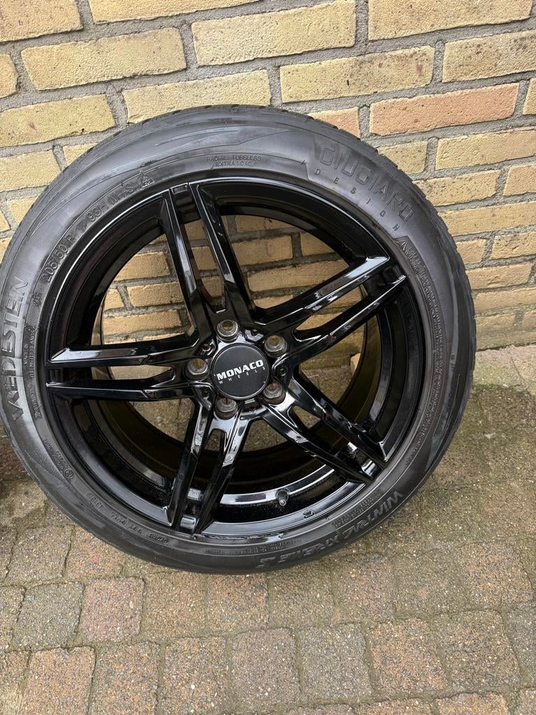 Monaco velgen  235/45 R17 ET 45, Ophalen, Gebruikt, Banden en Velgen, 17 inch