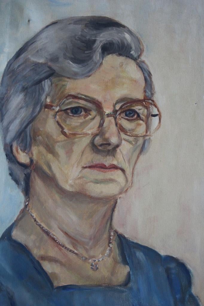 L. van der Vlugt, portret van L. v. d. Vlugt Nolten., Antiek en Kunst, Kunst | Schilderijen | Klassiek, Ophalen of Verzenden