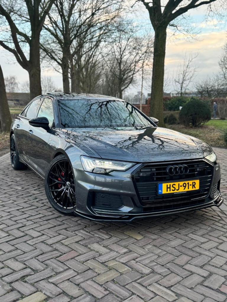 Audi A6 45 Tfsi 265pk S Tronic 2023 Grijs, Auto's, Audi, Zwart, 4 cilinders, Alcantara, Particulier