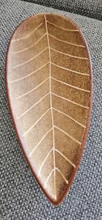 Vintage Bladvorm Schaal uit Duitsland - Bruin Keramiek, Ophalen