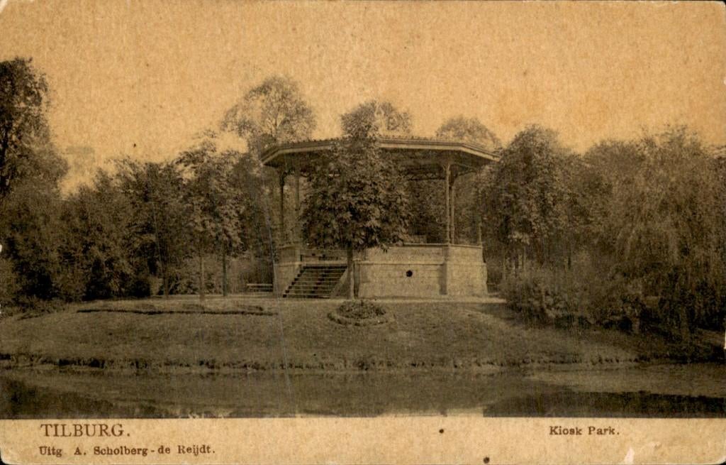 Tilburg - Kiosk - Park, Ophalen of Verzenden, Voor 1920, Gelopen, Noord-Brabant