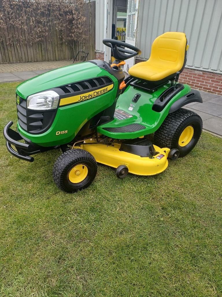 John Deere D155 24pk 2 cyl B&S, 122cm Edge Mulchdek, 2017!, Ophalen, Gebruikt, John deere, John deere