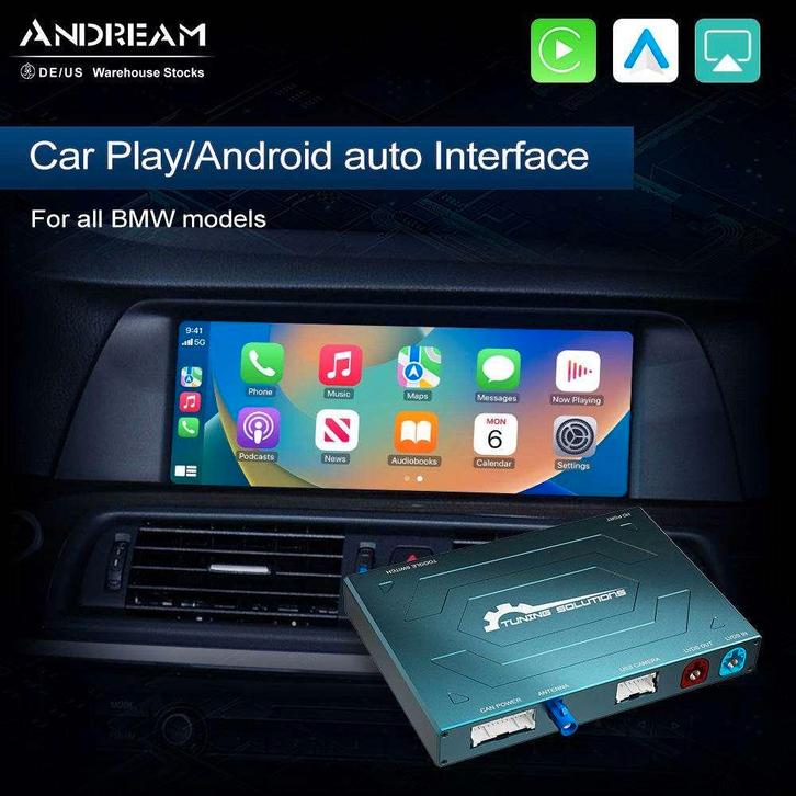 Draadloze CarPlay & Android Auto voor BMW & MINI (Andream), Auto diversen, Autoradio's, Nieuw, Ophalen of Verzenden