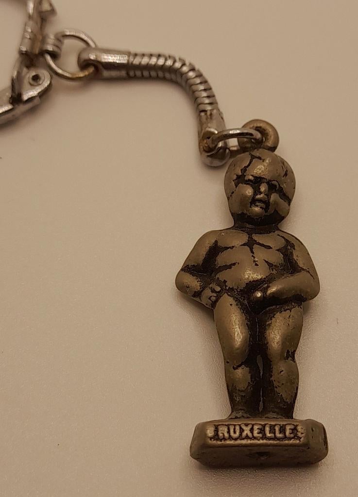 Manneken Pis sleutelhanger - Brussel souvenir, Ophalen of Verzenden