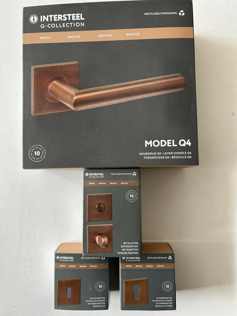 Intersteel Deurbeslag Nieuw in Doos - Brons, Doe-het-zelf en Verbouw, Hang- en Sluitwerk, Overige materialen, Du meelaan 526, Ariepartijhandel@hotmail.com