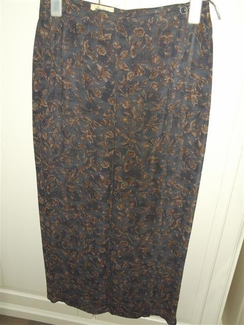 Lange rok bruin gebloemd maat 40, Maat 38/40 (M), HS Fashion, Bruin, Ophalen of Verzenden