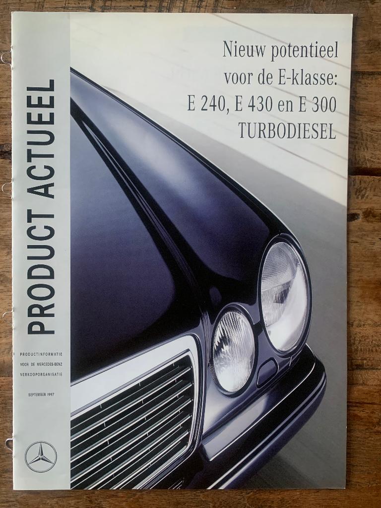 Product informatie brochure Mercedes-Benz E-klasse W210 1997, Nieuw, Mercedes-Benz, Mercedes, Ophalen of Verzenden