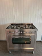 Prachtige Boretti Fornuis 6 pits RVS - 90 cm, 60 cm of meer, Ophalen of Verzenden, Zo goed als nieuw, Gas