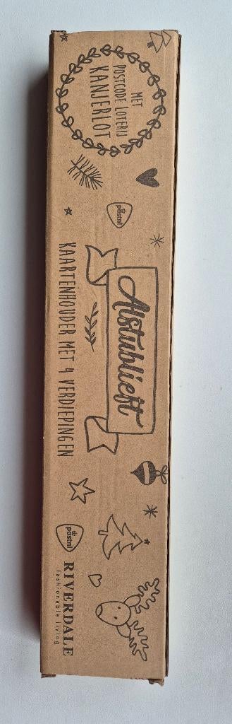 Riverdale Kaartenhouder met 4 verdiepingen hout, Minder dan 50 cm, Nieuw, Ophalen of Verzenden, Minder dan 50 cm