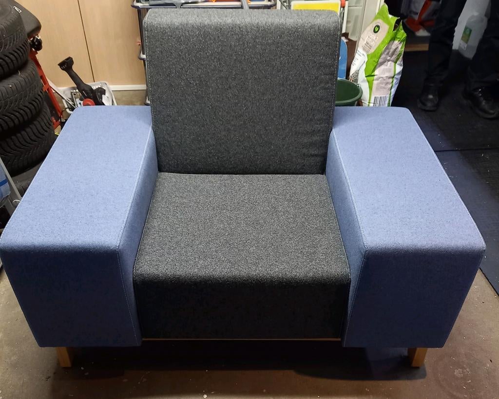 Design stoel / Fauteuil/ lovers bankje SCHAFFENBURG, Ophalen, Stof, Eén