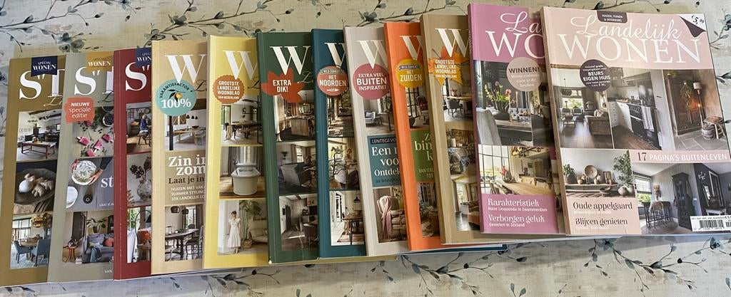 Magazine Wonen Landelijke Stijl - 12 stuks, Boeken, Tijdschriften en Kranten, Ophalen, Gelezen, Overige typen