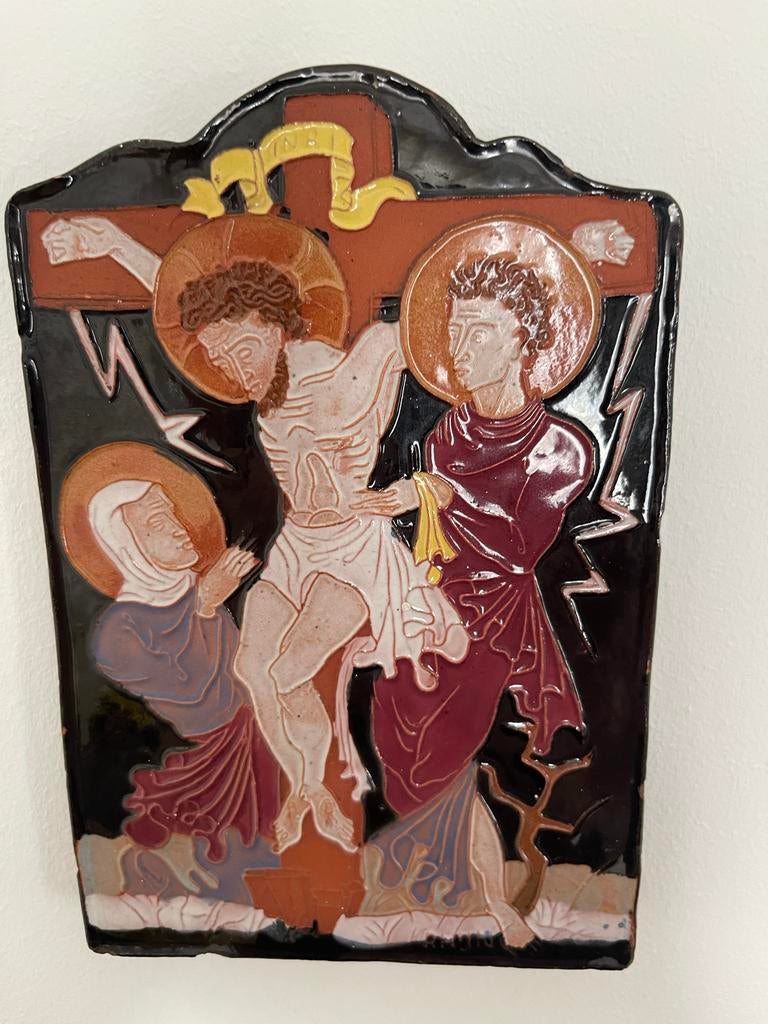 Tegelsche Keramiek Handwerk Aarde werk 11.5 x 17.5, Antiek en Kunst, Ophalen of Verzenden