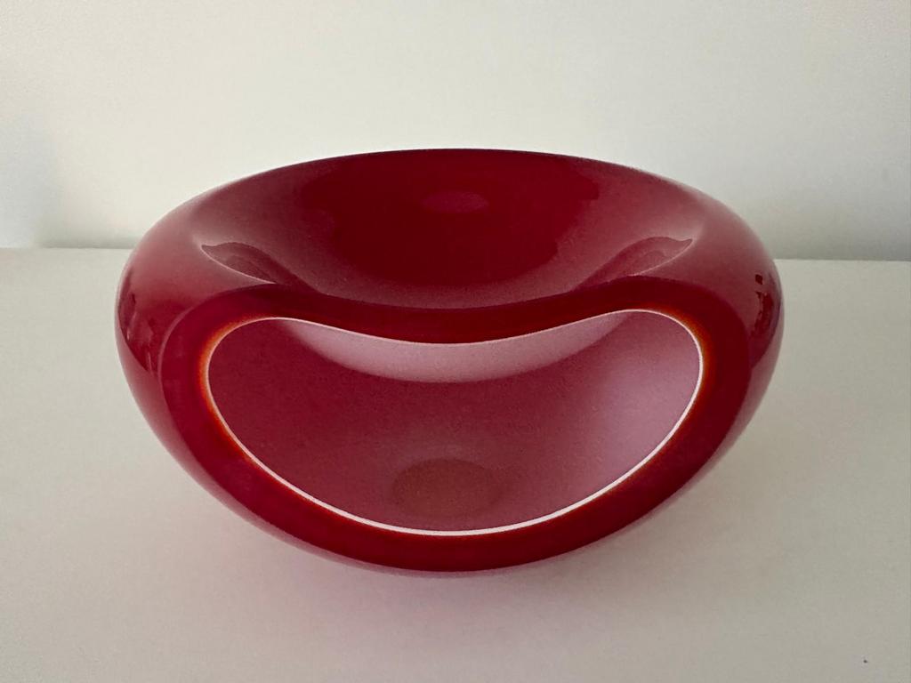 Rode Eva Solo Smile Schaal – Design Servies, Ophalen, Overige stijlen, Glas, Schaal of Schalen