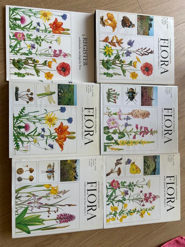 Flora: Nederlandse ecologische wilde planten (5 delen + regi, Boeken, Ophalen of Verzenden, Gelezen, Bloemen, Planten en Bomen