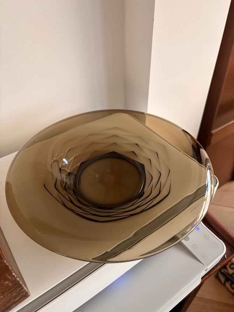 Schaal Leerdam 'Pijnappel' A. Copier Jaren '30 Vintage, Ophalen of Verzenden