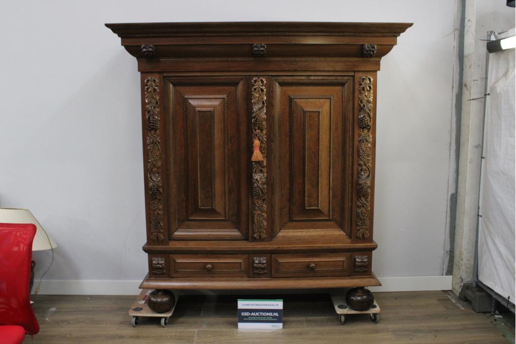 Antieke Kussenkast, Rankenkast, Ophalen of Verzenden, Niet ingevuld, Niet ingevuld, Niet ingevuld