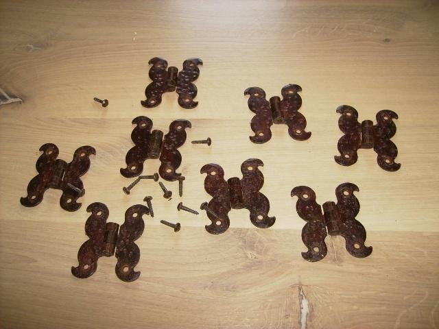 Scharnieren, gietijzer, Ophalen of Verzenden