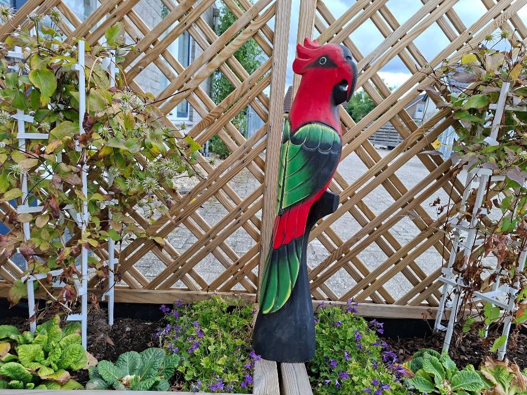 handgemaakte papagaai van hout, Ophalen of Verzenden, Houtsnijwerk