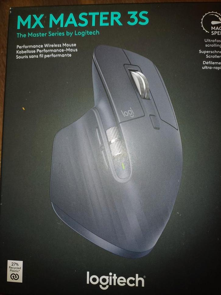 Logitech MX Master 3S Draadloze Performance Muis, Computers en Software, Muizen, Nieuw, Muis, Rechtshandig, Draadloos, Ergonomisch