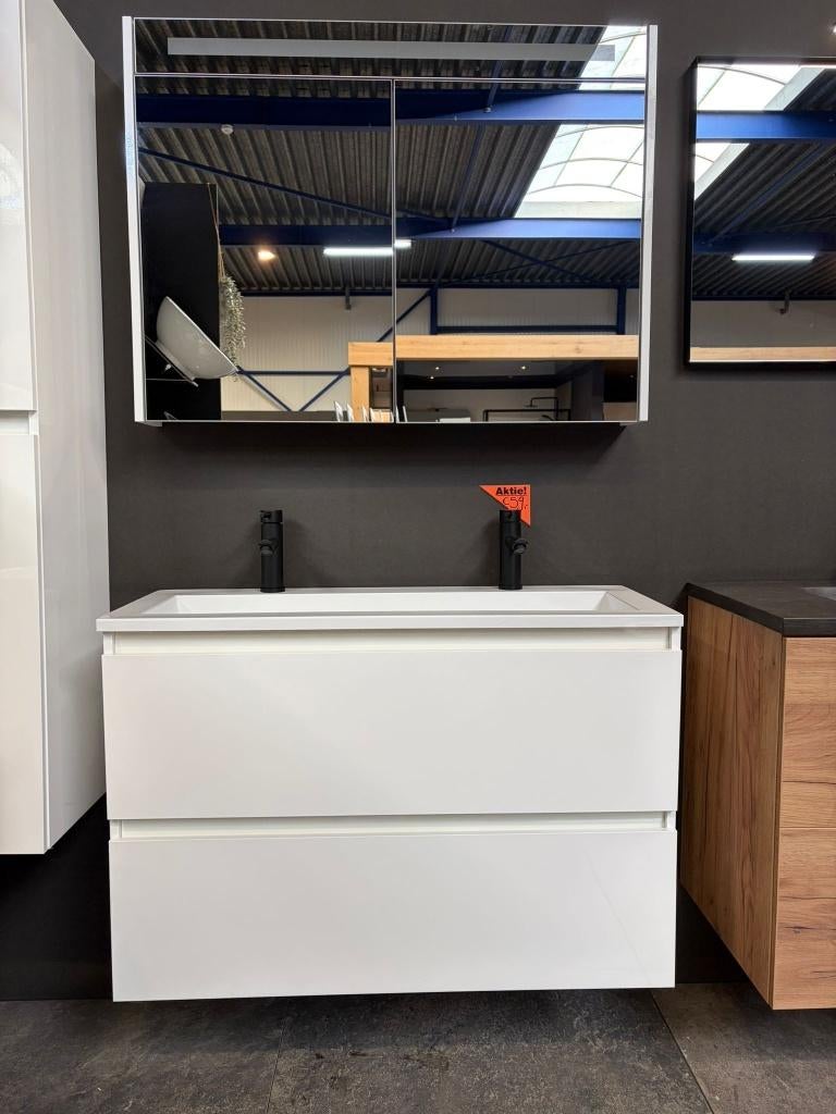 ACTIE! Showroom badkamermeubel zeer scherp geprijsd!, Ophalen, 100 tot 150 cm, Zo goed als nieuw, Minder dan 100 cm