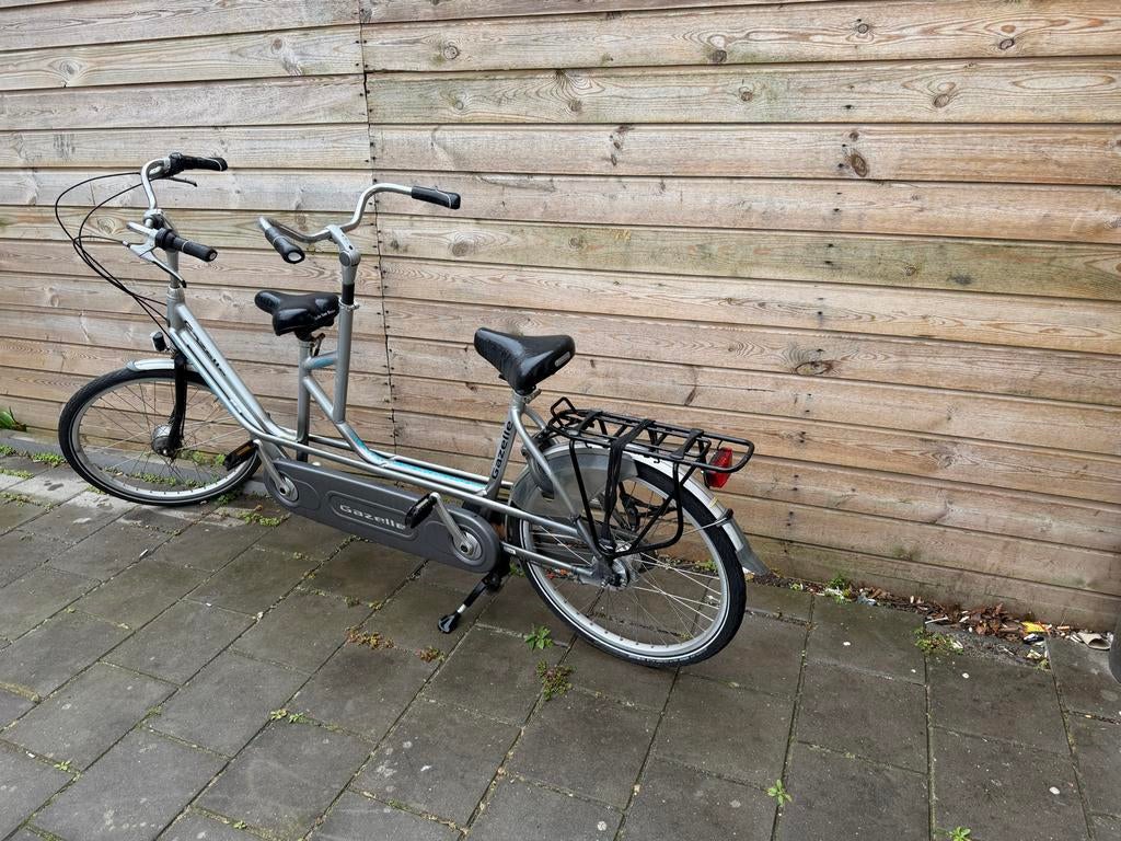 Gazelle tandem met 7 versnellingen, Fietsen en Brommers, Fietsen | Tandems, Minder dan 10 versnellingen, Gebruikt, 55 cm of meer