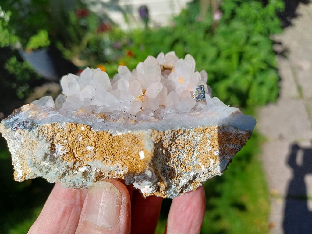 D10-6 Kwarts punten Madan Bulgarije #collecte #verzameling, Ophalen of Verzenden, Mineraal