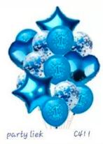 1e verjaardag ballonnen set nr C411, Ophalen of Verzenden, Nieuw, Versiering, Verjaardag