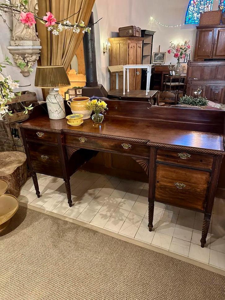 Engels sideboard dressoir sheratonstijl 1900/1925, Antiek en Kunst, Antiek | Meubels | Kasten, Ophalen