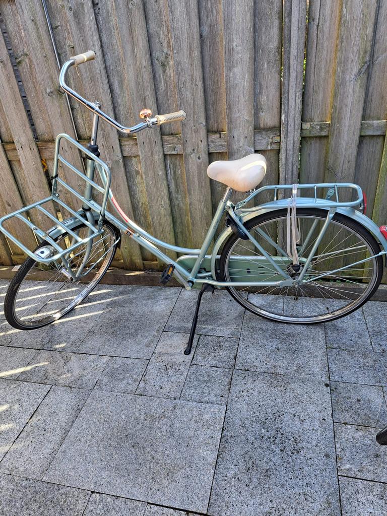 Damesfiets met voordrager, Ophalen, Overige merken, 53 tot 56 cm, Gebruikt