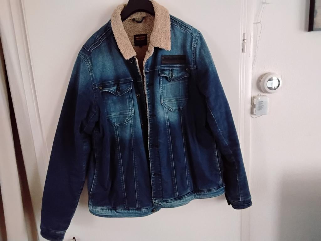 PME Spijkerjack (Teddy) XL, Kleding | Heren, Jassen | Winter, Blauw, Pall Mall PME Legend, Maat 56/58 (XL), Ophalen of Verzenden