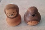2 Stuks massief houten dieren, Ophalen of Verzenden, Zo goed als nieuw