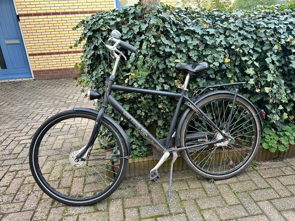 Degelijke cortina fiets, Fietsen en Brommers, Fietsen | Heren | Herenfietsen, Gebruikt, Versnellingen, 49 tot 53 cm, Trommelrem