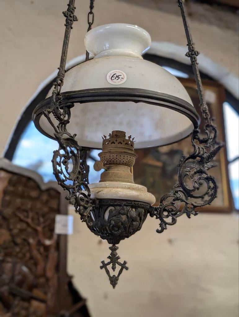 Antieke hang lamp.  €15., Antiek en Kunst, Antiek | Lampen, Ophalen