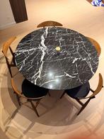 Tulip Saarinen eettafel rond 137 Nero Marquina NIEUW!, Ophalen, Rond, Nieuw, Vijf personen of meer