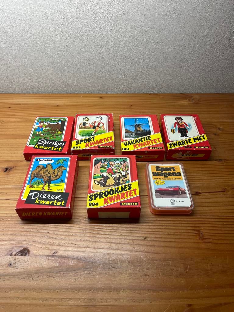 Vintage Papita Kwartetten 1965, Ophalen of Verzenden, Gebruikt